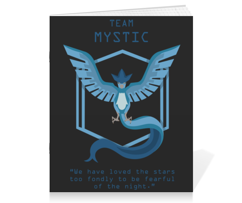 Тетрадь на скрепке Printio Team mystic