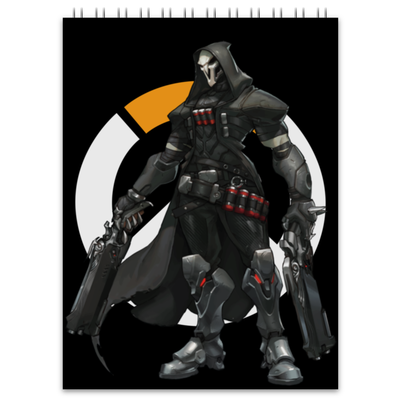 Блокнот Printio Overwatch reaper / жнец овервотч