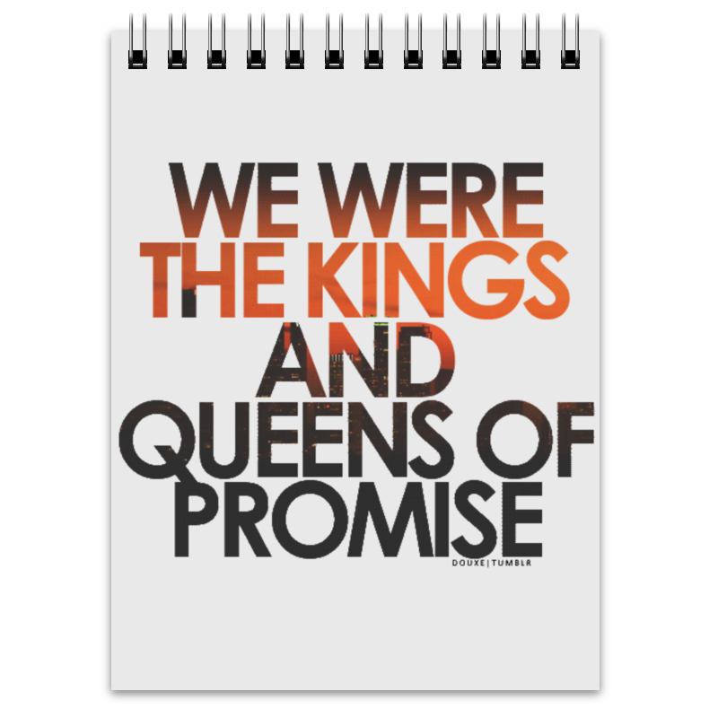 Блокнот Printio Kings and queens