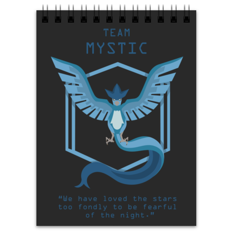 Блокнот Printio Team mystic