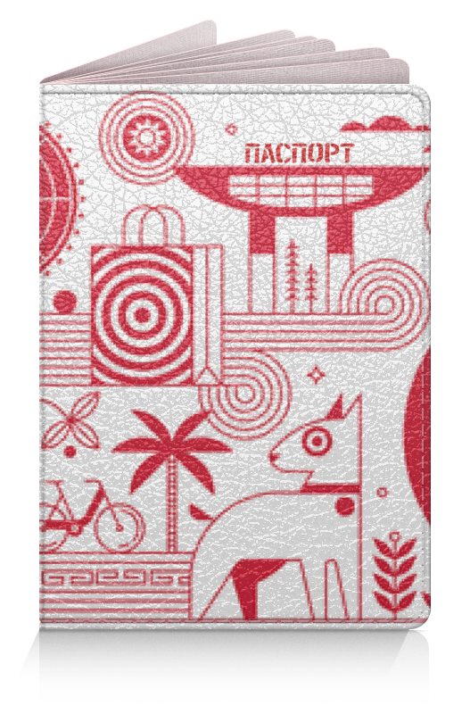 Обложка для паспорта Printio Красный восток