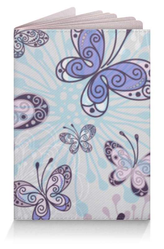 Обложка для паспорта Printio Фиолетовые бабочки
