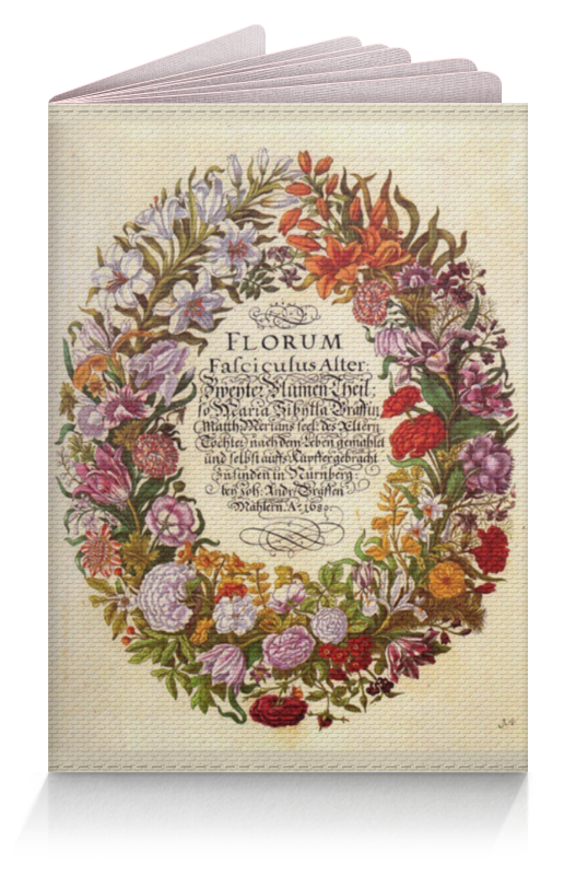 Обложка для паспорта Printio Винтажные цветы