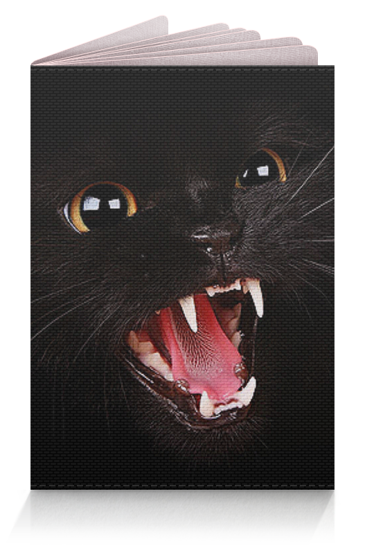 Обложка для паспорта Printio Черная кошка
