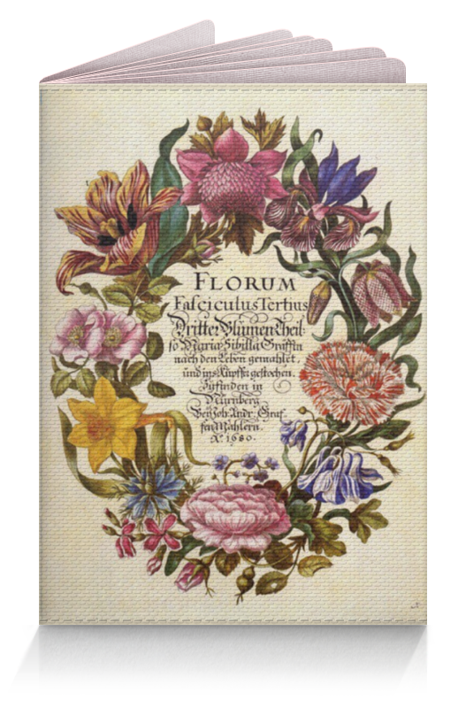 Обложка для паспорта Printio Винтажные цветы