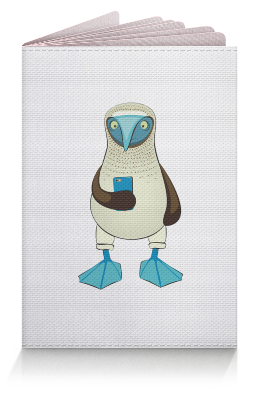 Обложка для паспорта Printio Blue-footed booby