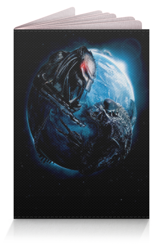Обложка для паспорта Printio Чужой против хищника / alien vs predator