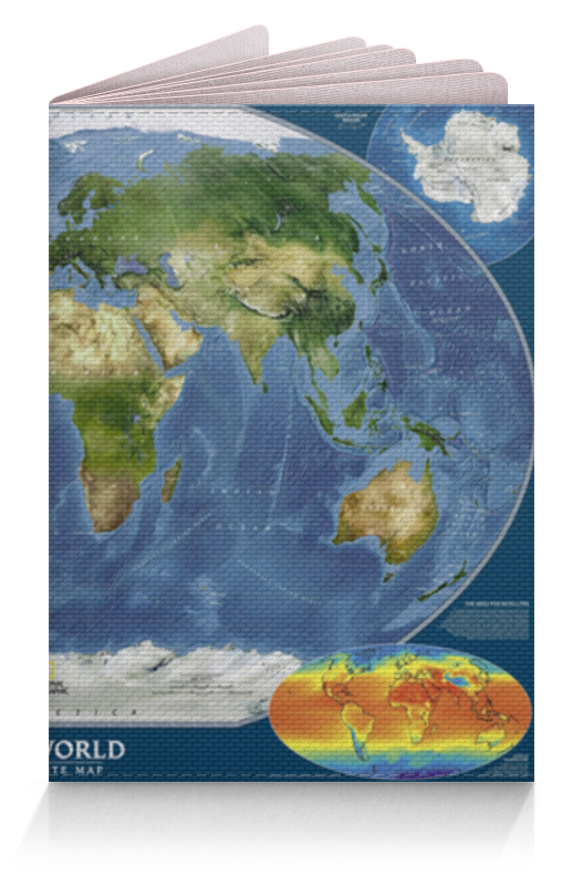 Обложка для паспорта Printio Карта мира