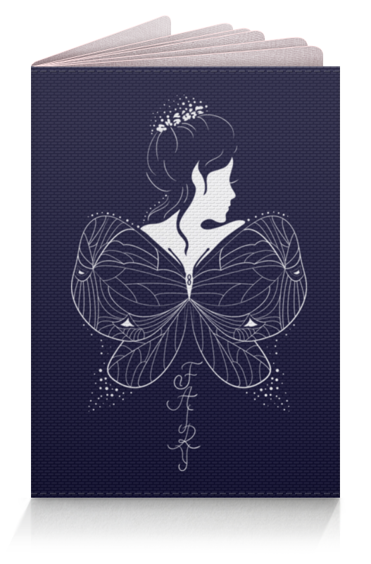 Обложка для паспорта Printio Красивая эльфийка с крыльями. фэнтези иллюстрация