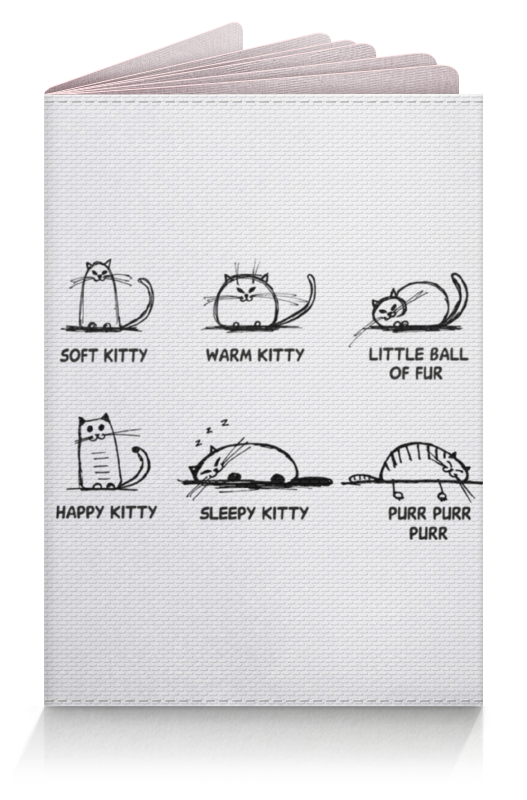 Обложка для паспорта Printio Soft kitty warm kitty