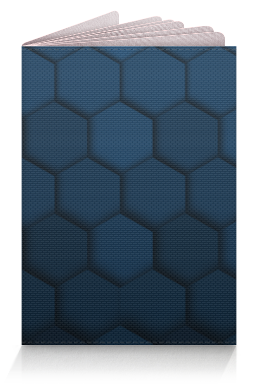 Обложка для паспорта Printio Синяя абстракция