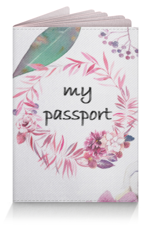 Обложка для паспорта Printio Цветочная обложка на паспорт