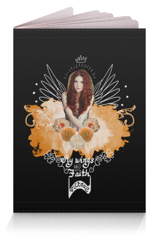 Обложка для паспорта Printio Коллаж. королева с крыльями