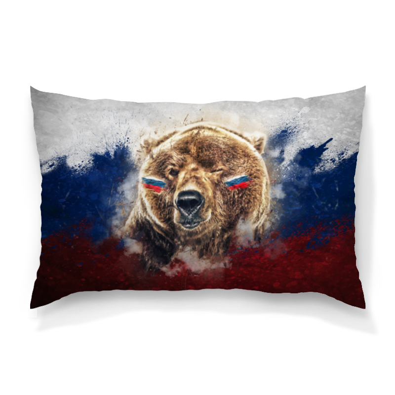 Подушка 60х40 с полной запечаткой Printio Русский медведь