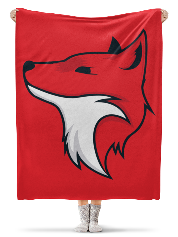Плед флисовый 130х170 см Printio Red fox / красная лиса