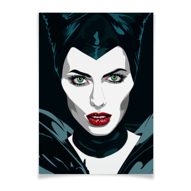Плакат A3(29.7x42) Printio Maleficent (анджелина джоли)