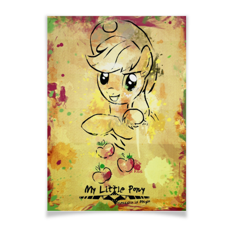 Плакат A3(29.7x42) Printio My little pony applejack poster