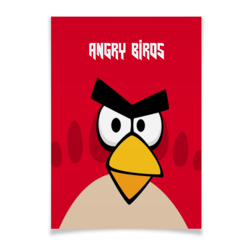 Плакат A3(29.7x42) Printio Angry birds (terence)