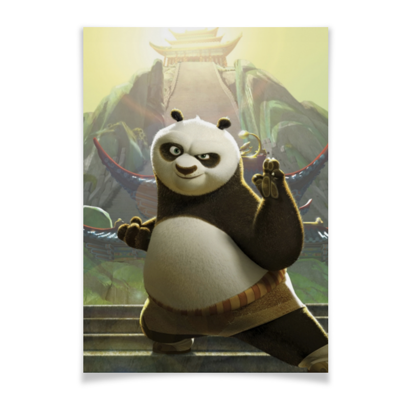 Плакат A3(29.7x42) Printio Кунг-фу панда