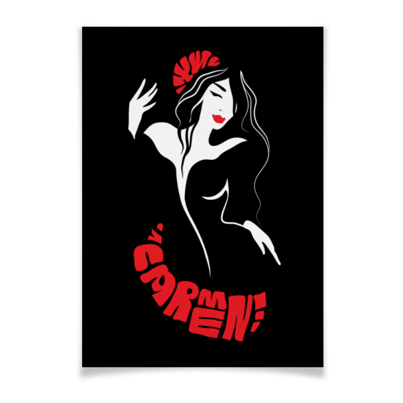 Плакат A3(29.7x42) Printio Кармен. страстная танцовщица