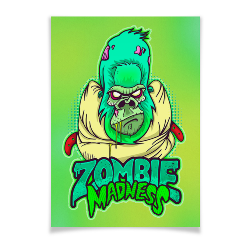 Плакат A3(29.7x42) Printio Zombie madness