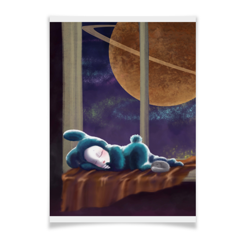 Плакат A3(29.7x42) Printio Спокойный сон