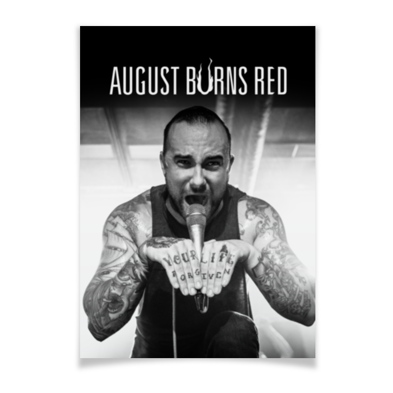 Плакат A3(29.7x42) Printio August burns red