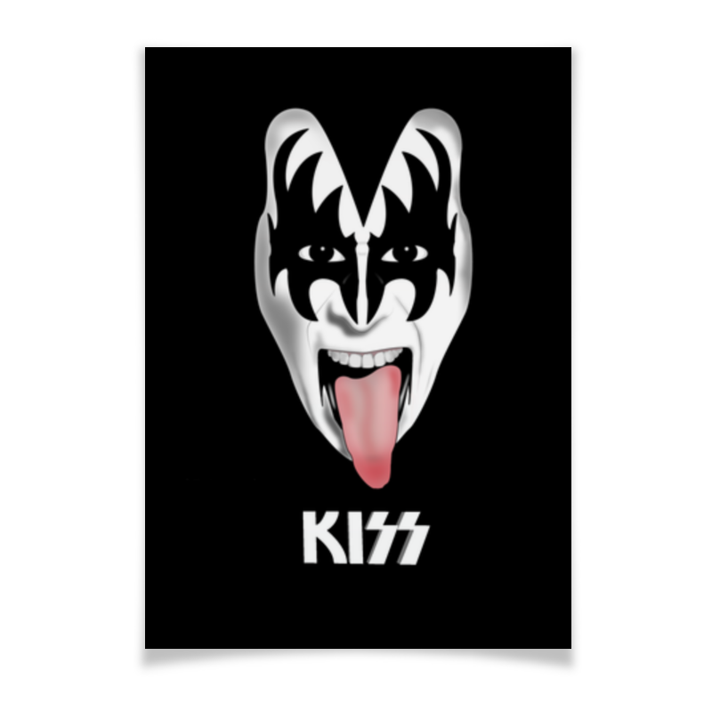 Плакат A3(29.7x42) Printio Kiss (кисс)