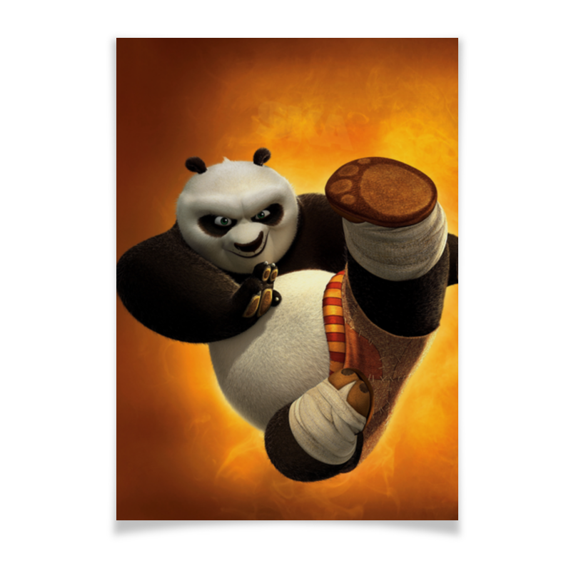 Плакат A2(42x59) Printio Кунг-фу панда