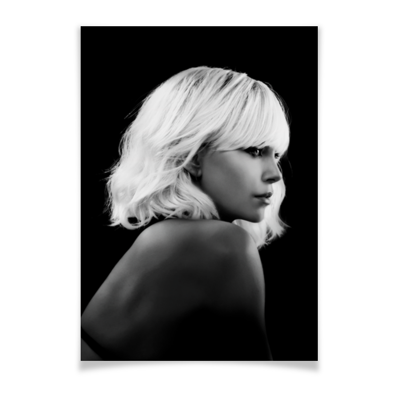 Плакат A2(42x59) Printio Взрывная блондинка