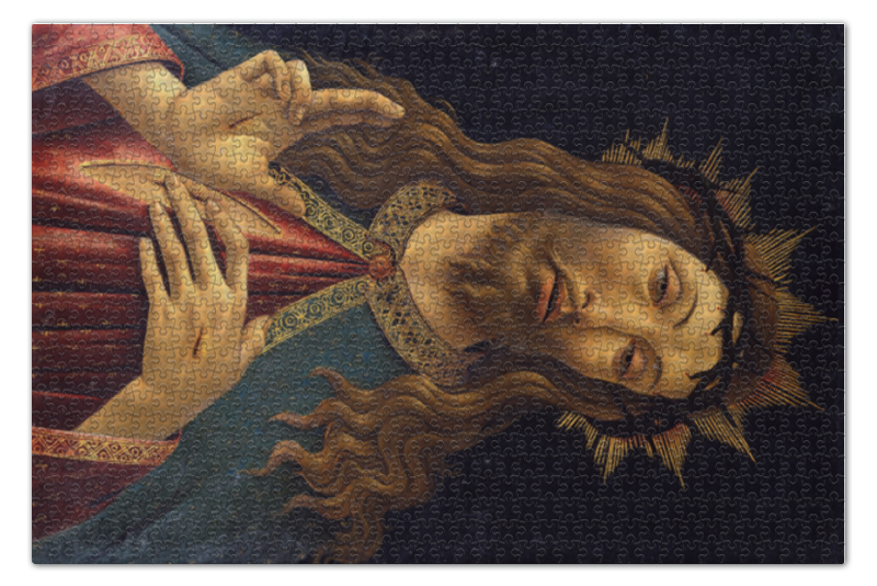 Пазл 73.5 x 48.8 (1000 элементов) Printio Христос в терновом венце (боттичелли)