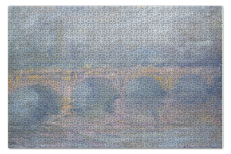 Пазл 73.5 x 48.8 (1000 элементов) Printio Мост ватерлоо. эффект тумана (клод моне)