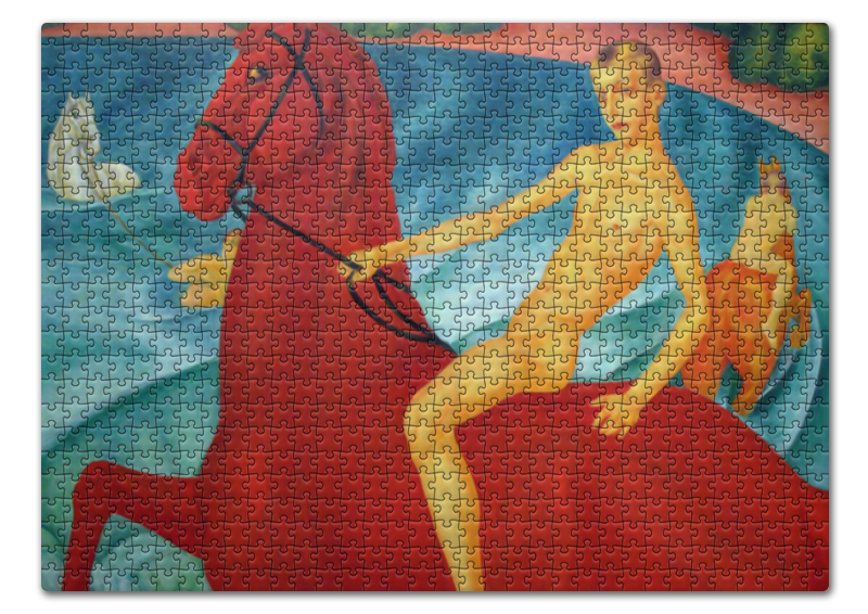 Пазл 43.5 x 31.4 (408 элементов) Printio Купание красного коня