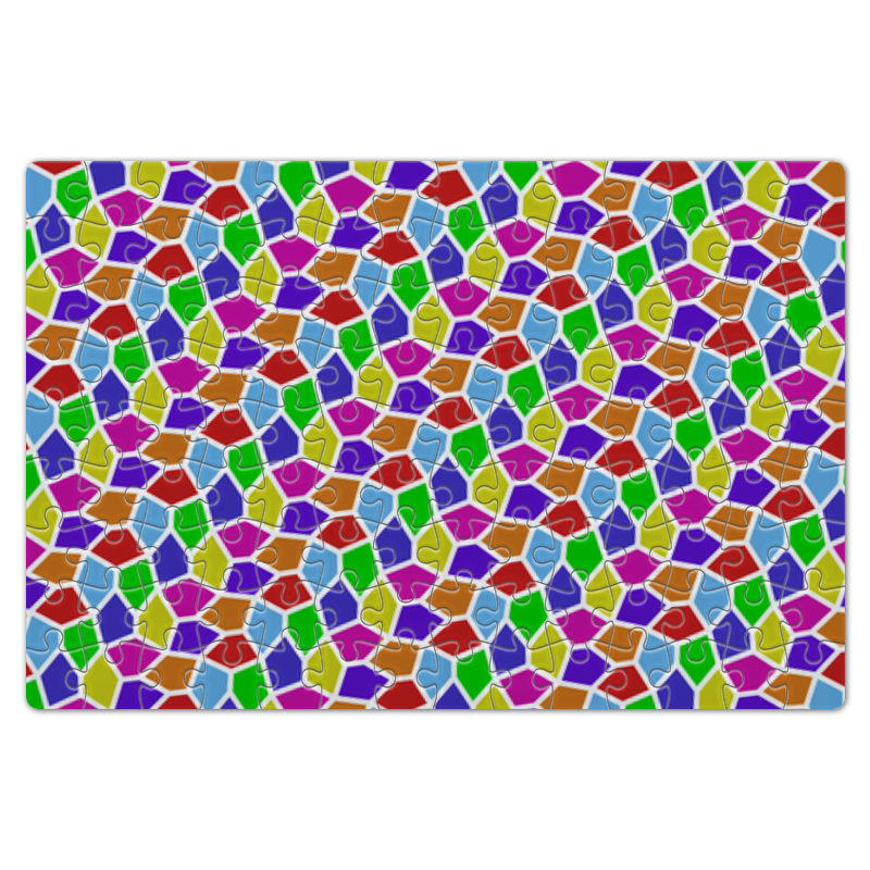 Пазл магнитный 18 x 27 (126 элементов) Printio Яркая мозаика