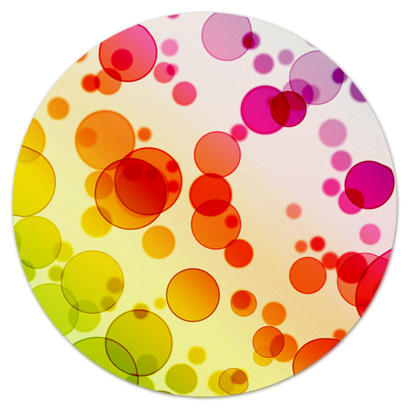 Коврик для мышки (круглый) Printio Разноцветные круги