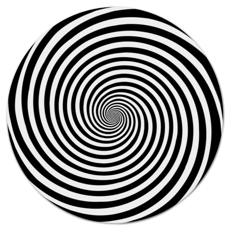 Коврик для мышки (круглый) Printio Гипнотическая спираль, gipnosis spiral