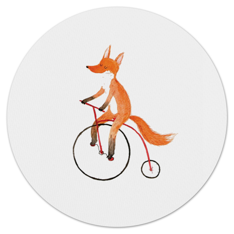Коврик для мышки (круглый) Printio Funny fox