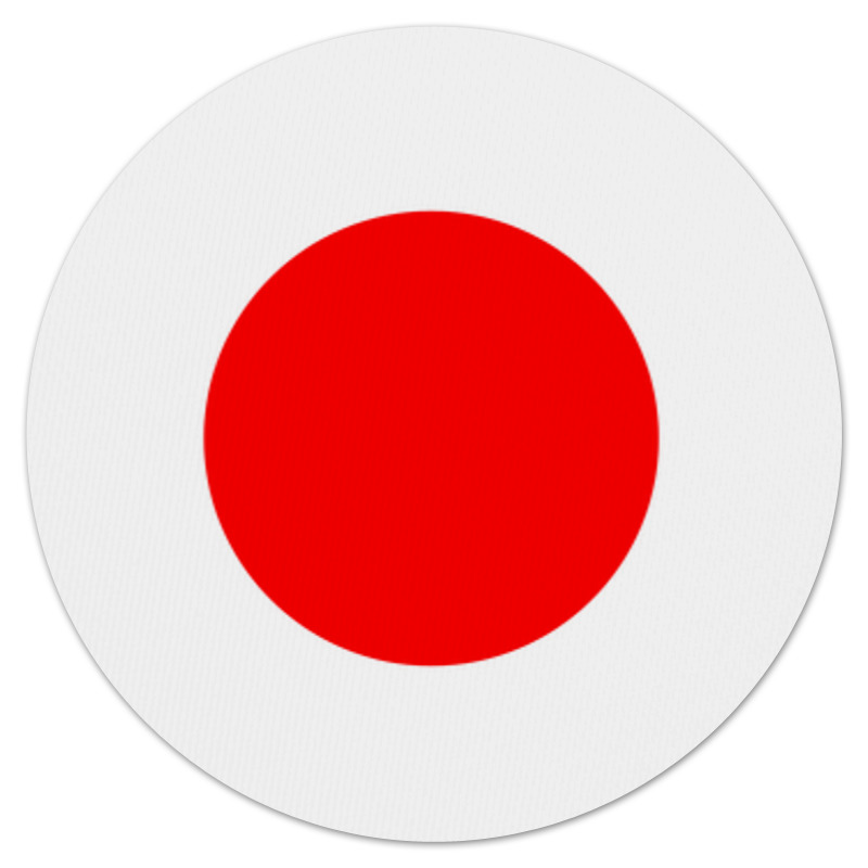 Коврик для мышки (круглый) Printio Японский флаг