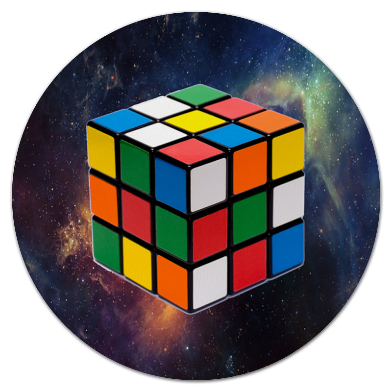 Коврик для мышки (круглый) Printio Магический кубик рубика