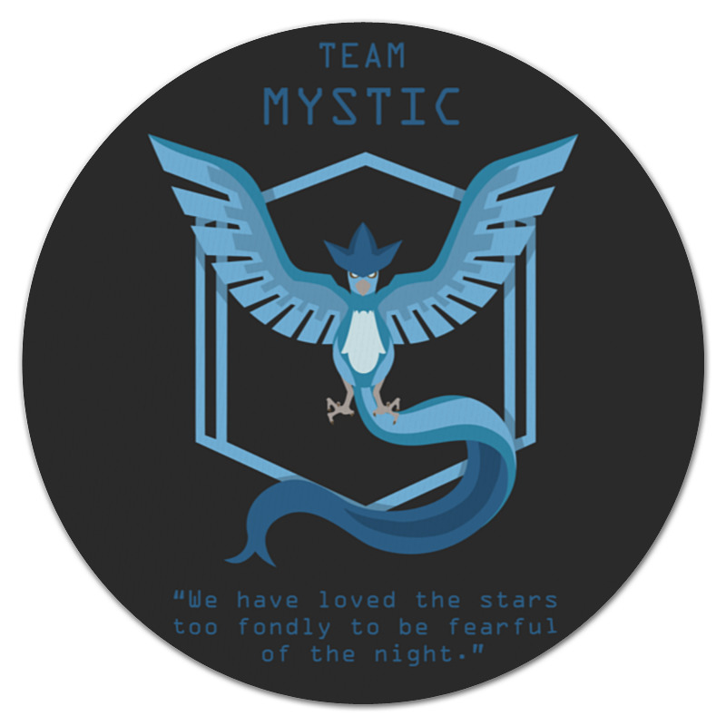 Коврик для мышки (круглый) Printio Team mystic