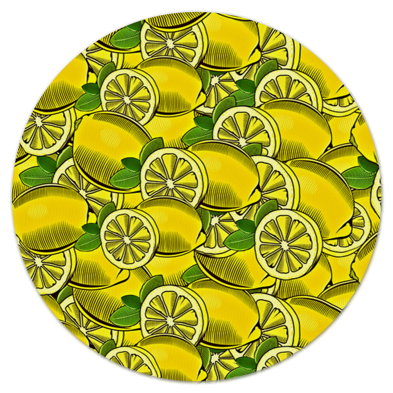 Коврик для мышки (круглый) Printio Лимоны