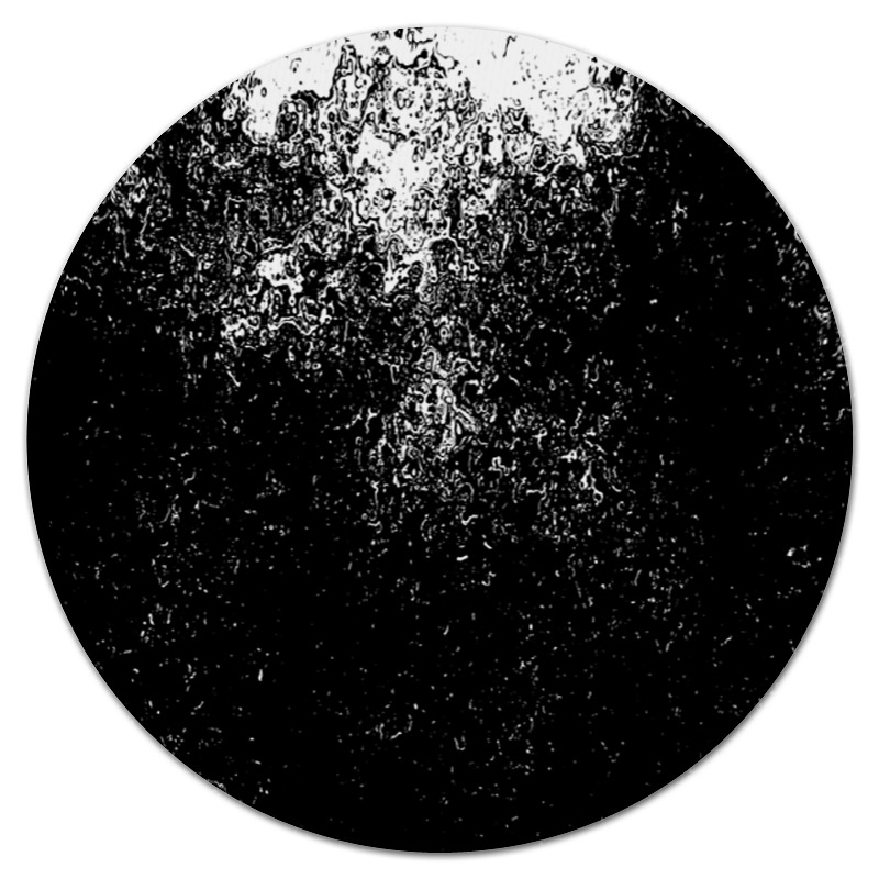 Коврик для мышки (круглый) Printio Черно-белые краски