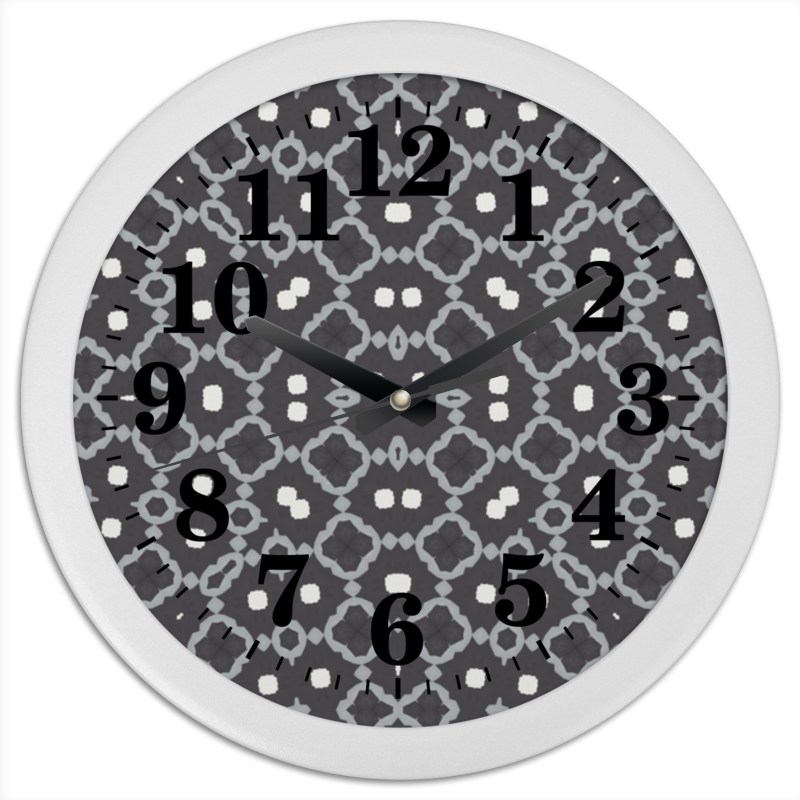 Часы круглые из пластика Printio Returnal