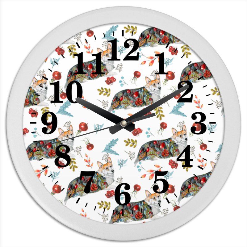 Часы круглые из пластика Printio Осенний вальс
