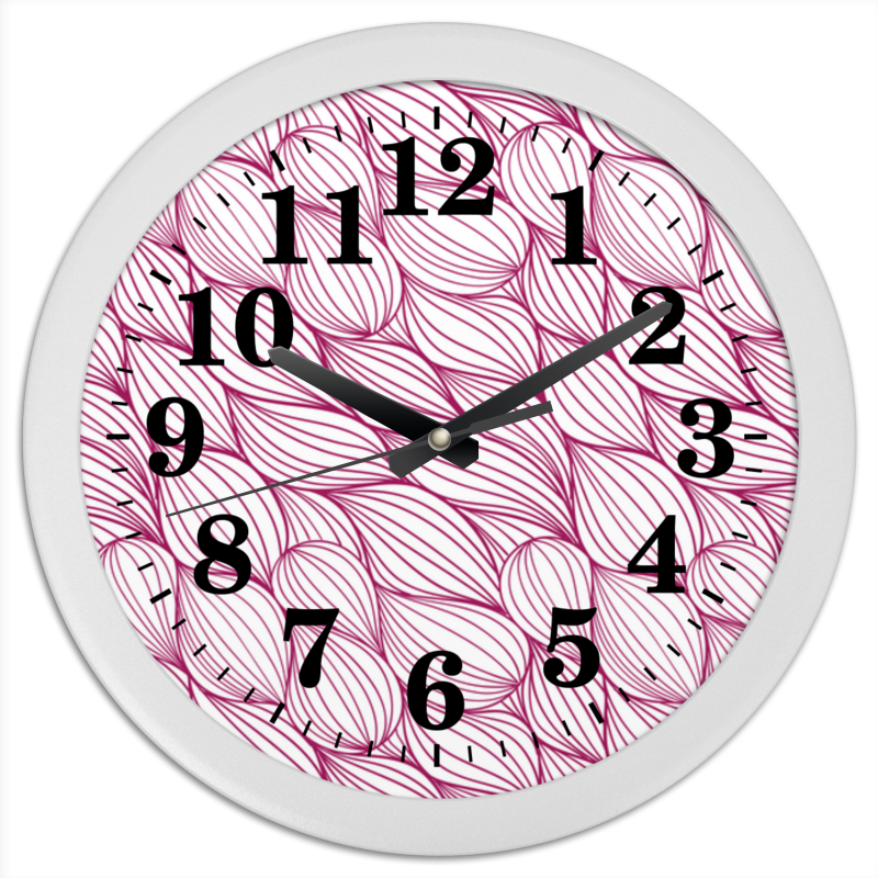 Часы круглые из пластика Printio Абстрактная текстура