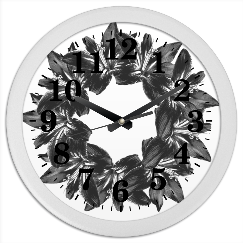 Часы круглые из пластика Printio Строгая классика