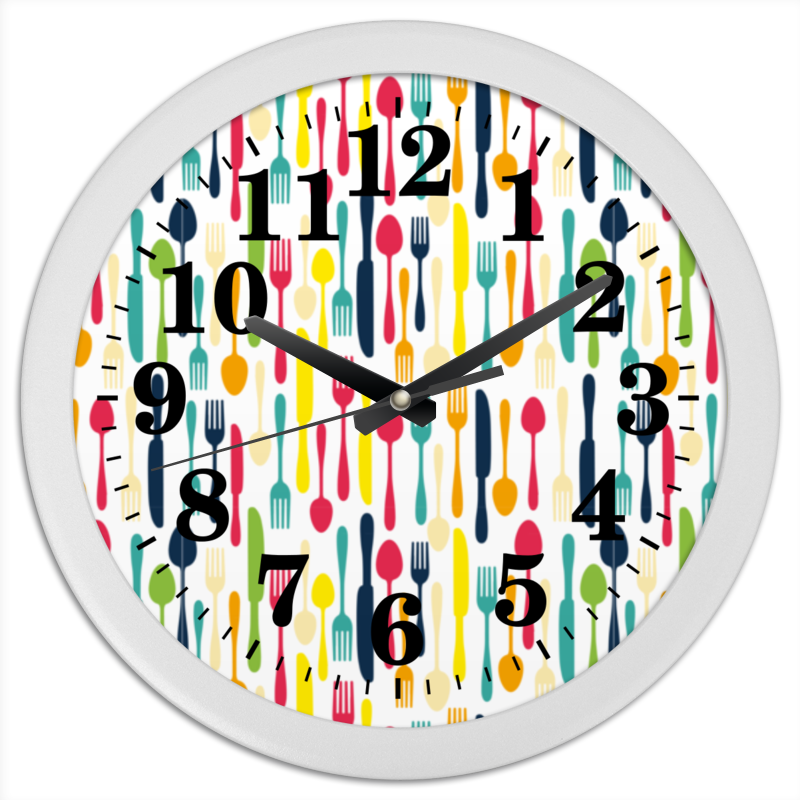 Часы круглые из пластика Printio Кухонные