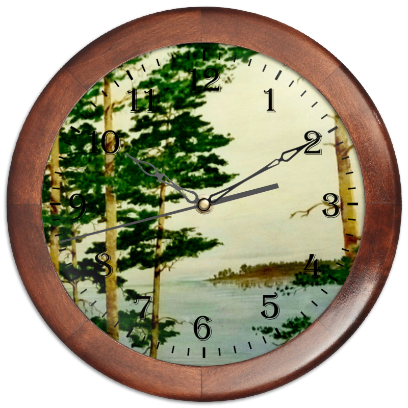Часы круглые из дерева Printio На днепре