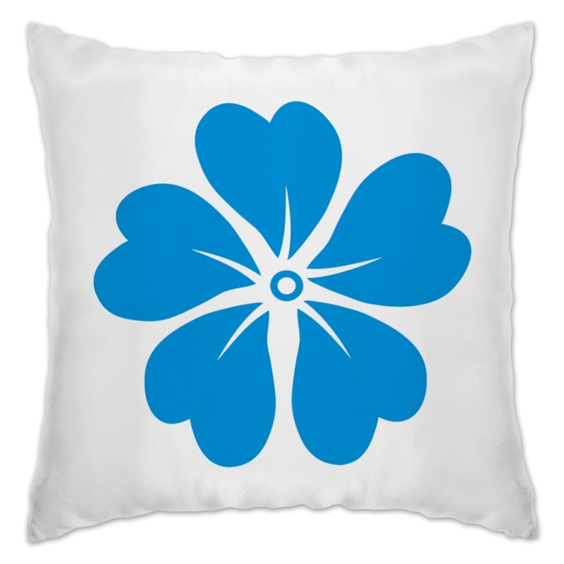 Подушка Printio Синие цветы