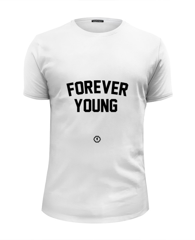 Футболка Wearcraft Premium Slim Fit Printio Forever young by brainy